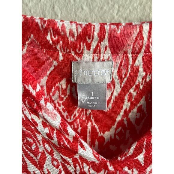 ❤️Chico’s Ikat Print Linen Tunic Top - Picture 2 of 4